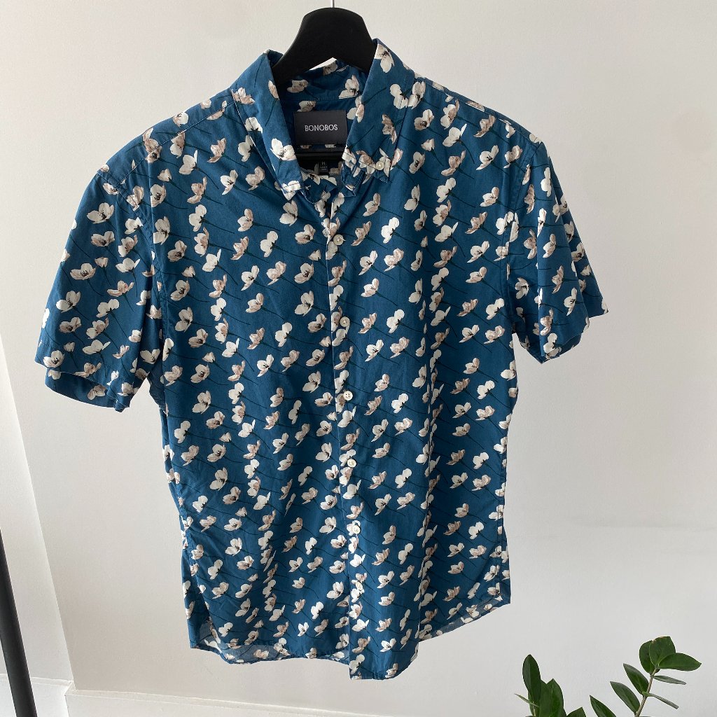 Flower Print Button Down